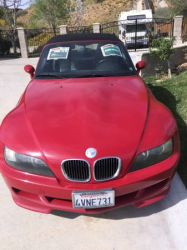 2001 BMW M Roadster in Imola Red 2 over Black Nappa