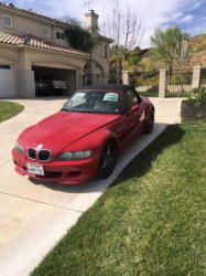 2001 BMW M Roadster in Imola Red 2 over Black Nappa