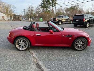 2001 BMW M Roadster in Imola Red 2 over Imola Red & Black Nappa