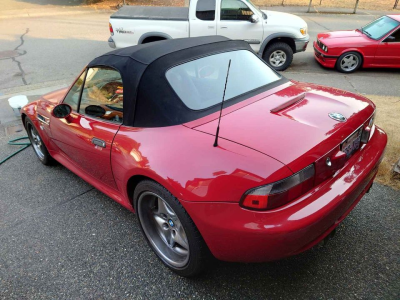 2001 BMW M Roadster in Imola Red 2 over Black Nappa