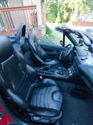 2001 BMW M Roadster in Imola Red 2 over Black Nappa