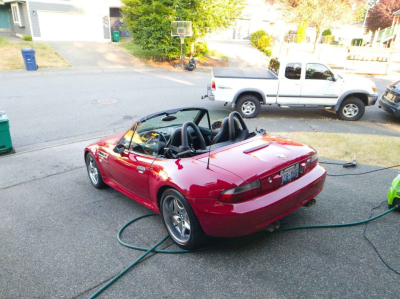 2001 BMW M Roadster in Imola Red 2 over Black Nappa