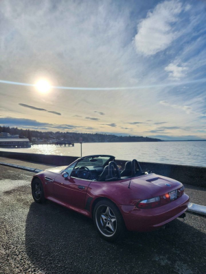 2001 BMW M Roadster in Imola Red 2 over Black Nappa