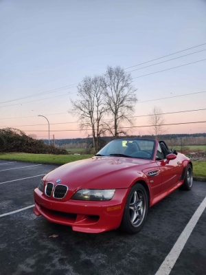2001 BMW M Roadster in Imola Red 2 over Black Nappa