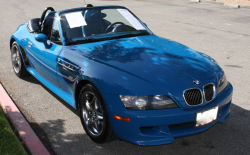 2001 BMW M Roadster in Laguna Seca Blue over Laguna Seca Blue & Black Nappa