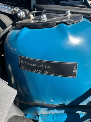 2001 BMW M Roadster in Laguna Seca Blue over Laguna Seca Blue & Black Nappa