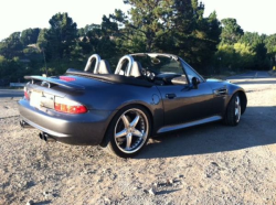 2001 BMW M Roadster in Steel Gray Metallic over Dark Gray & Black Nappa