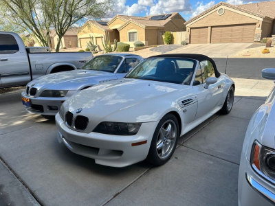 2002 BMW M Roadster in Alpine White 3 over Imola Red & Black Nappa