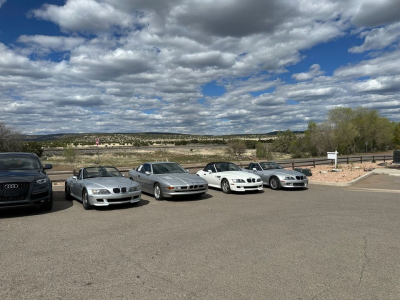 2002 BMW M Roadster in Alpine White 3 over Imola Red & Black Nappa