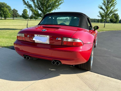 2002 BMW M Roadster in Imola Red 2 over Dark Beige Oregon