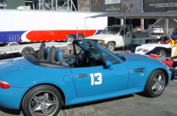 2002 BMW M Roadster in Laguna Seca Blue over Laguna Seca Blue & Black Nappa