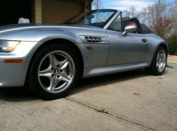 1998 BMW M Roadster in Arctic Silver Metallic over Imola Red & Black Nappa