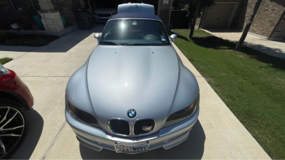 1998 BMW M Roadster in Arctic Silver Metallic over Estoril Blue & Black Nappa