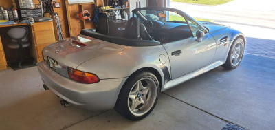 1998 BMW M Roadster in Arctic Silver Metallic over Dark Gray & Black Nappa