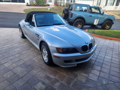 1998 BMW M Roadster in Arctic Silver Metallic over Dark Gray & Black Nappa