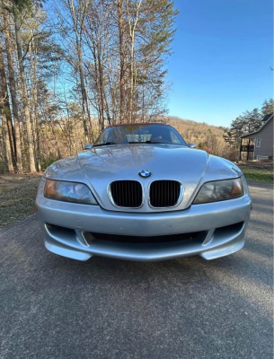 1998 BMW M Roadster in Arctic Silver Metallic over Imola Red & Black Nappa