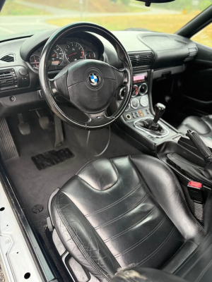 1998 BMW M Roadster in Arctic Silver Metallic over Black Nappa
