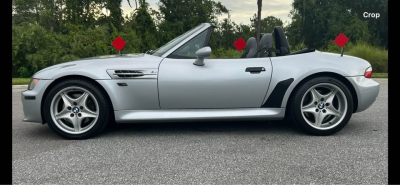 1998 BMW M Roadster in Arctic Silver Metallic over Dark Gray & Black Nappa
