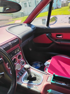 1998 BMW M Roadster in Arctic Silver Metallic over Imola Red & Black Nappa