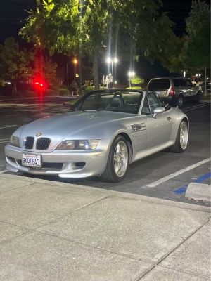 1998 BMW M Roadster in Arctic Silver Metallic over Black Nappa