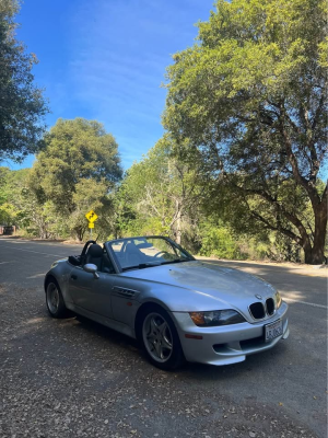 1998 BMW M Roadster in Arctic Silver Metallic over Black Nappa