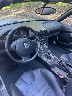 1998 BMW M Roadster in Arctic Silver Metallic over Black Nappa