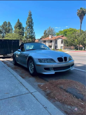 1998 BMW M Roadster in Arctic Silver Metallic over Black Nappa