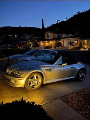 1998 BMW M Roadster in Arctic Silver Metallic over Black Nappa