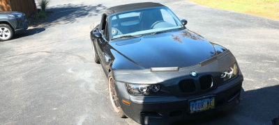 1998 BMW M Roadster in Cosmos Black Metallic over Dark Gray & Black Nappa