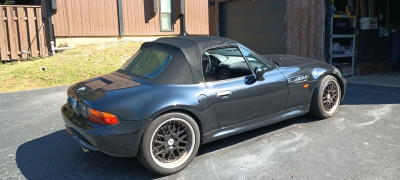 1998 BMW M Roadster in Cosmos Black Metallic over Dark Gray & Black Nappa