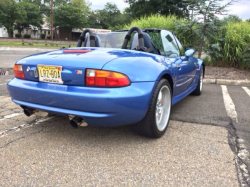 1998 BMW M Roadster in Estoril Blue Metallic over Estoril Blue & Black Nappa