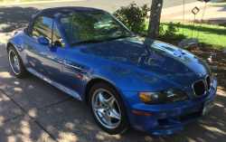 1998 BMW M Roadster in Estoril Blue Metallic over Estoril Blue & Black Nappa
