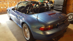 1998 BMW M Roadster in Estoril Blue Metallic over Estoril Blue & Black Nappa