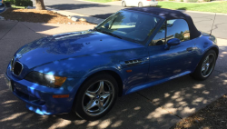 1998 BMW M Roadster in Estoril Blue Metallic over Estoril Blue & Black Nappa