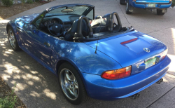 1998 BMW M Roadster in Estoril Blue Metallic over Estoril Blue & Black Nappa