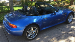 1998 BMW M Roadster in Estoril Blue Metallic over Estoril Blue & Black Nappa