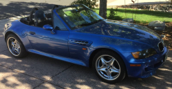 1998 BMW M Roadster in Estoril Blue Metallic over Estoril Blue & Black Nappa