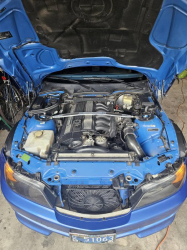 1998 BMW M Roadster in Estoril Blue Metallic over Estoril Blue & Black Nappa