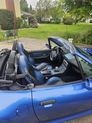 1998 BMW M Roadster in Estoril Blue Metallic over Estoril Blue & Black Nappa