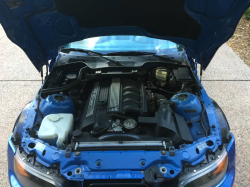 1998 BMW M Roadster in Estoril Blue Metallic over Estoril Blue & Black Nappa