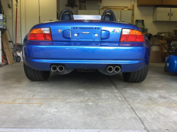 1998 BMW M Roadster in Estoril Blue Metallic over Estoril Blue & Black Nappa