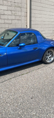 1998 BMW M Roadster in Estoril Blue Metallic over Estoril Blue & Black Nappa