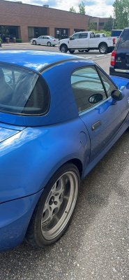 1998 BMW M Roadster in Estoril Blue Metallic over Estoril Blue & Black Nappa