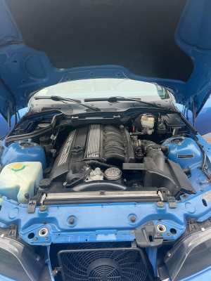 1998 BMW M Roadster in Estoril Blue Metallic over Estoril Blue & Black Nappa