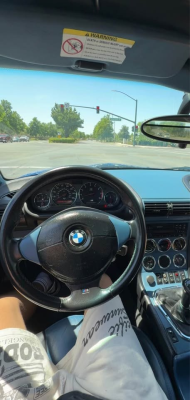 1998 BMW M Roadster in Estoril Blue Metallic over Estoril Blue & Black Nappa