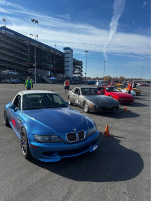 1998 BMW M Roadster in Estoril Blue Metallic over Estoril Blue & Black Nappa