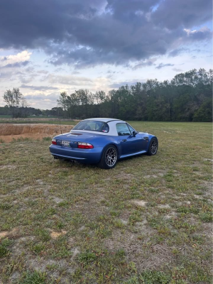 1998 BMW M Roadster in Estoril Blue Metallic over Estoril Blue & Black Nappa