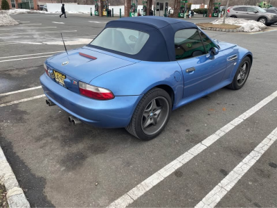 1998 BMW M Roadster in Estoril Blue Metallic over Estoril Blue & Black Nappa
