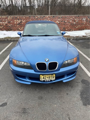 1998 BMW M Roadster in Estoril Blue Metallic over Estoril Blue & Black Nappa