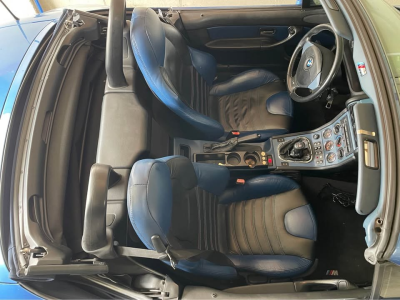 1998 BMW M Roadster in Estoril Blue Metallic over Estoril Blue & Black Nappa